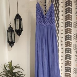 Free People One Adella Maxi Slip Dress in Violet, Women's Medium, New